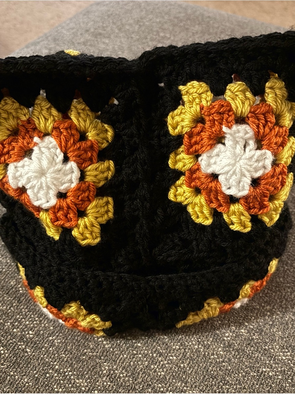New! Granny Square Hat